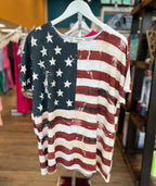 American Flag Short Sleeve Top