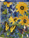 Blue and Yellow Butterflies Garden Flag