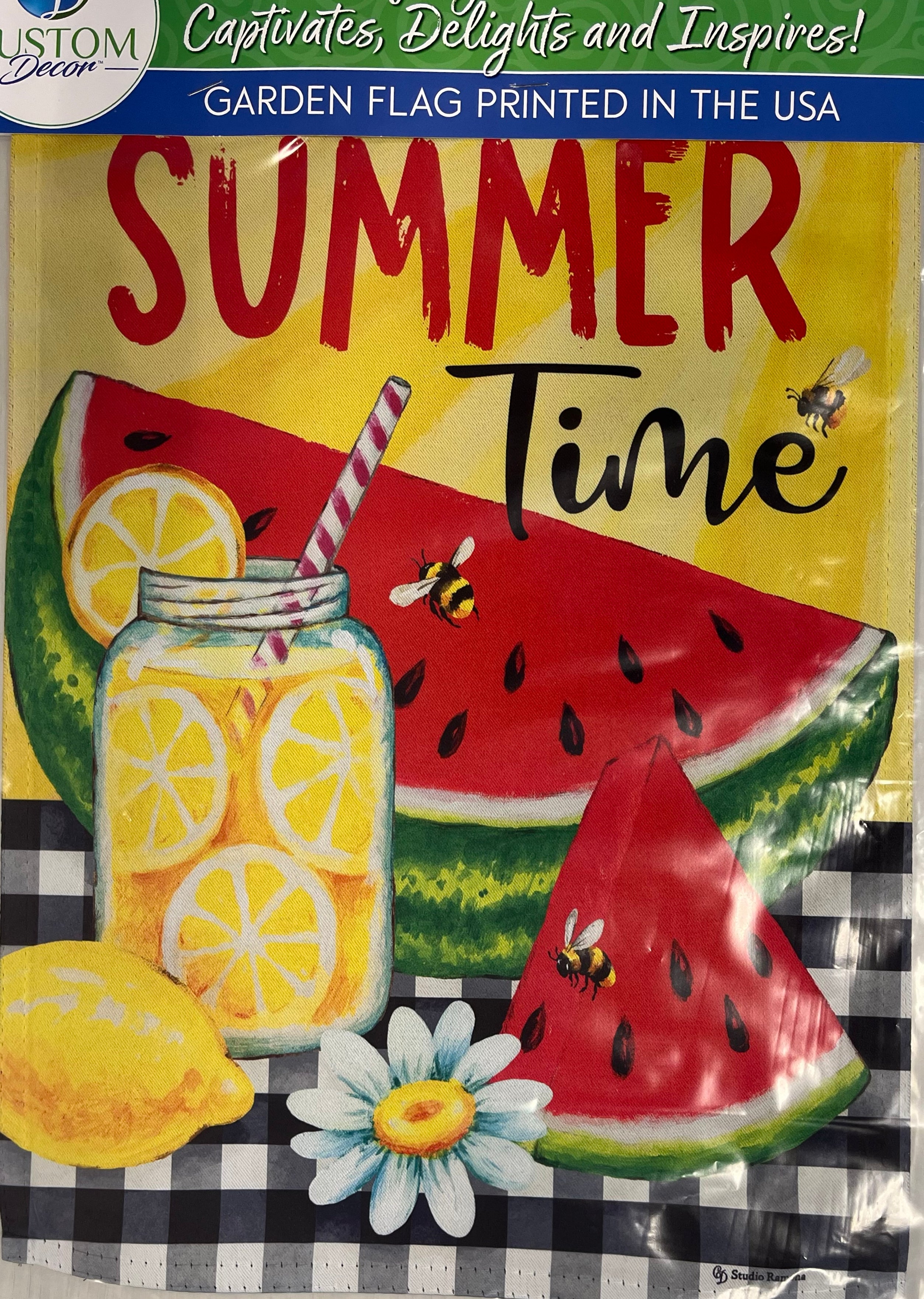 Sweet Summertime Garden Flag