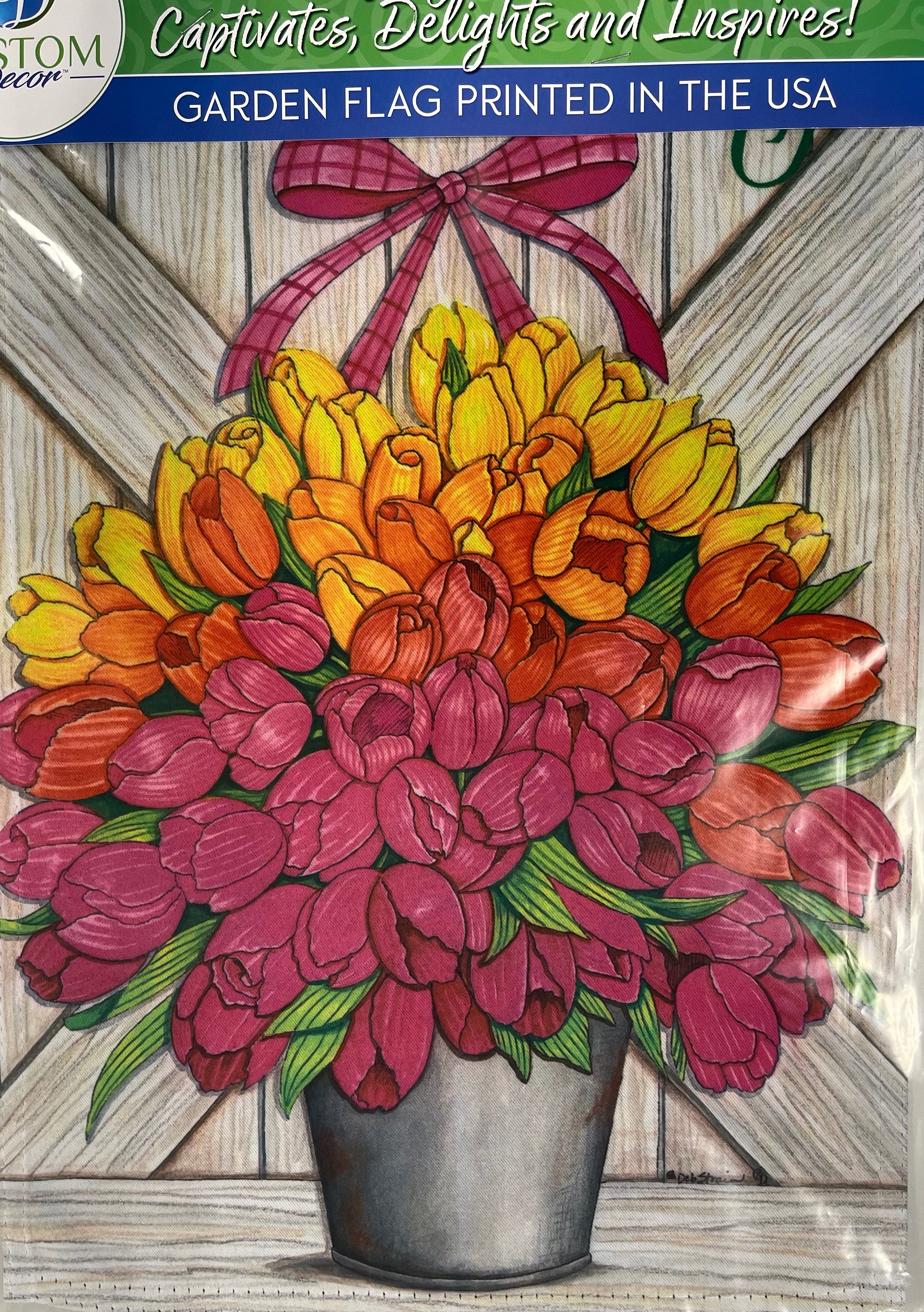 Glorious Tulips Garden Flag
