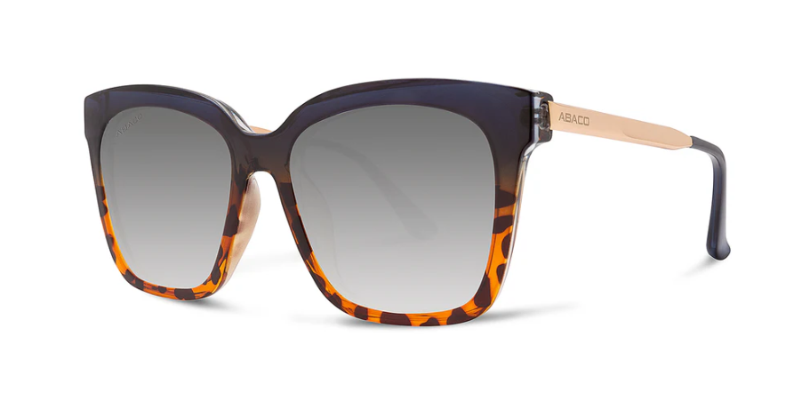 Zoe-Navy Tortoise Fade/Grey Gradient