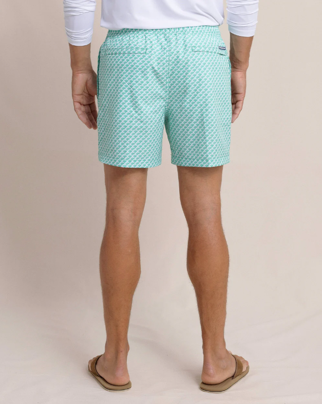 Green There Done That Swim Trunks