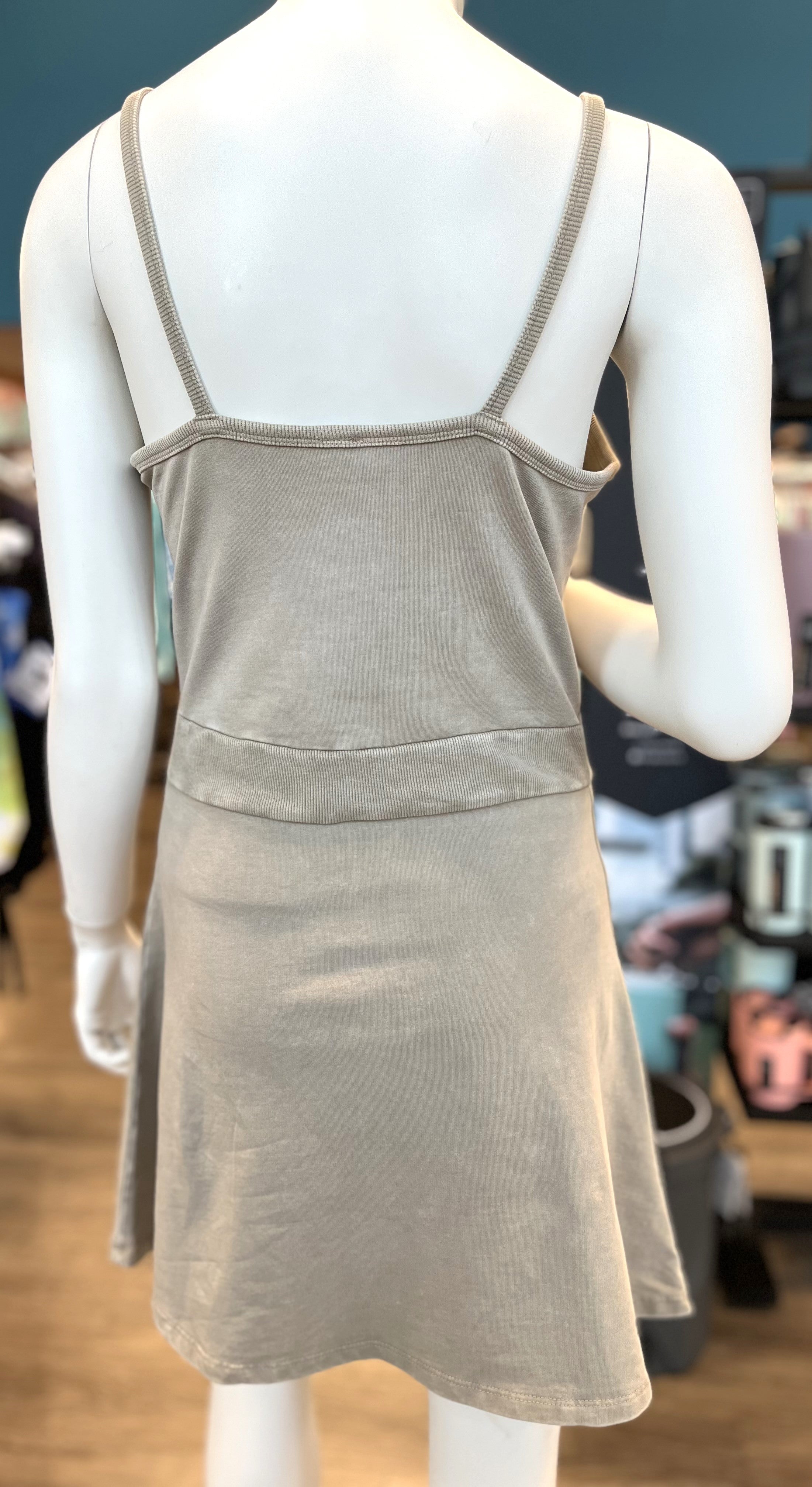 Mineral Wash Cami Mini Dress