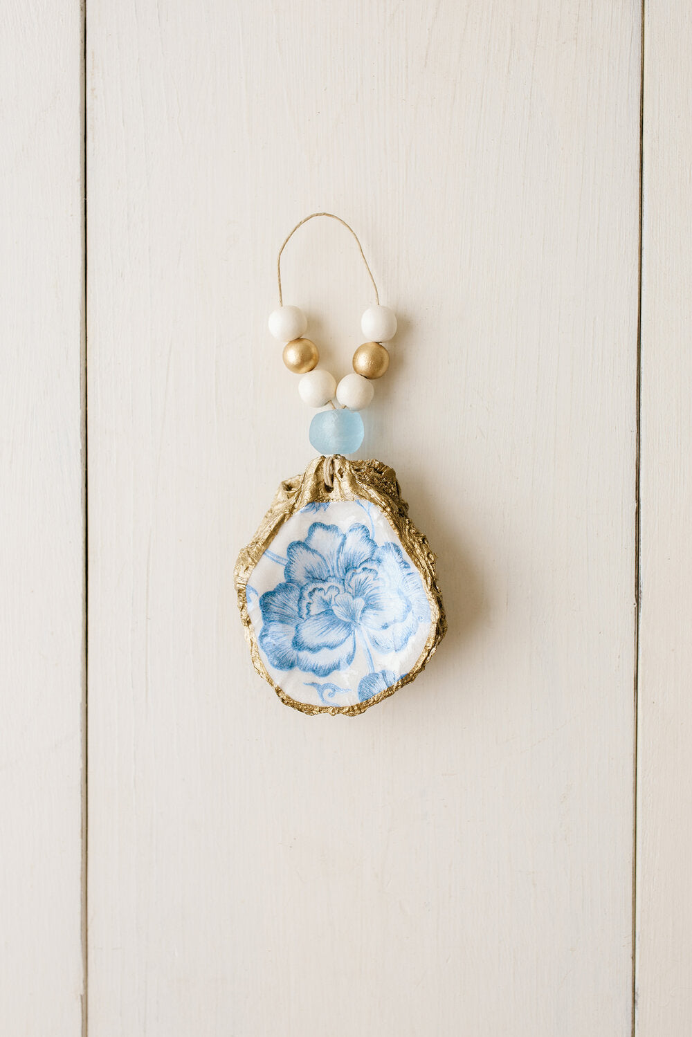 Decoupage Oyster Ornament