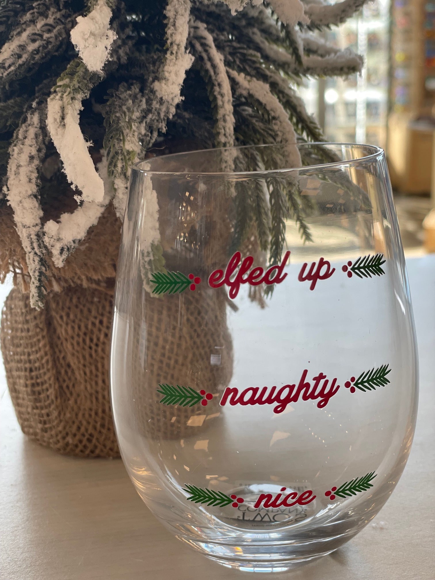 Merriest Stemless Wine Glass
