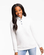 Makenzie Heather Quilted Pullover