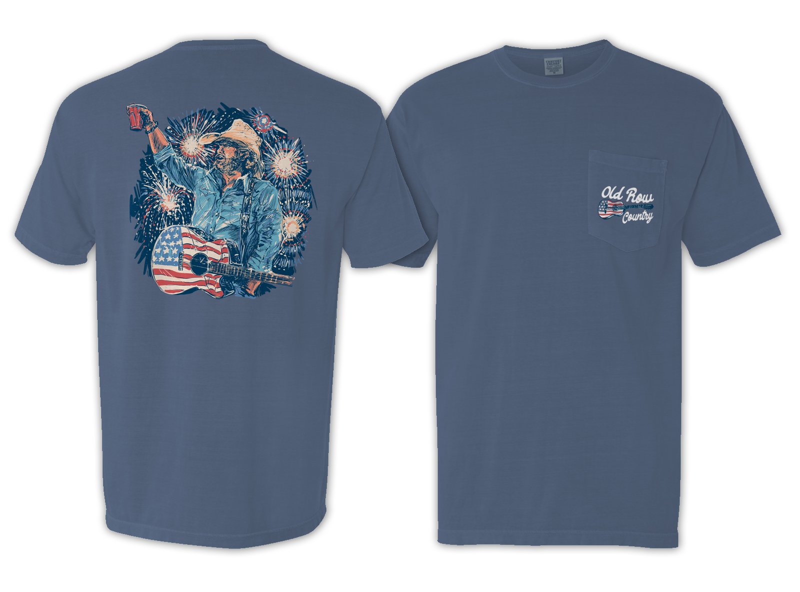 Toby Pocket Tee Blue