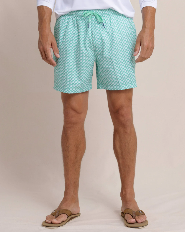 Green There Done That Swim Trunks