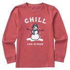 Youth Chill Snowman L/S Crusher Tee
