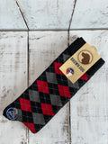 Argyle - Black Red