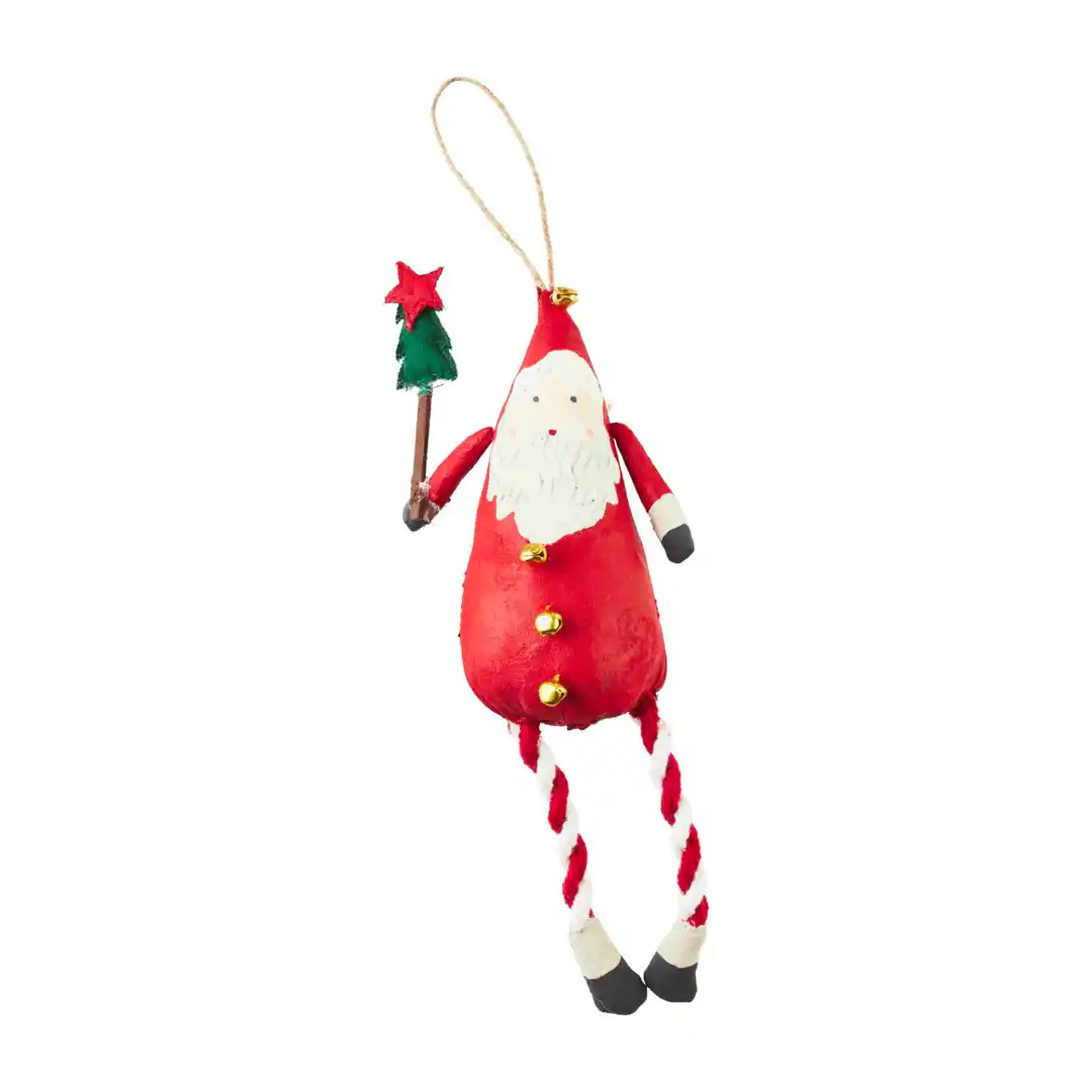 Jolly Holiday Santa Ornament