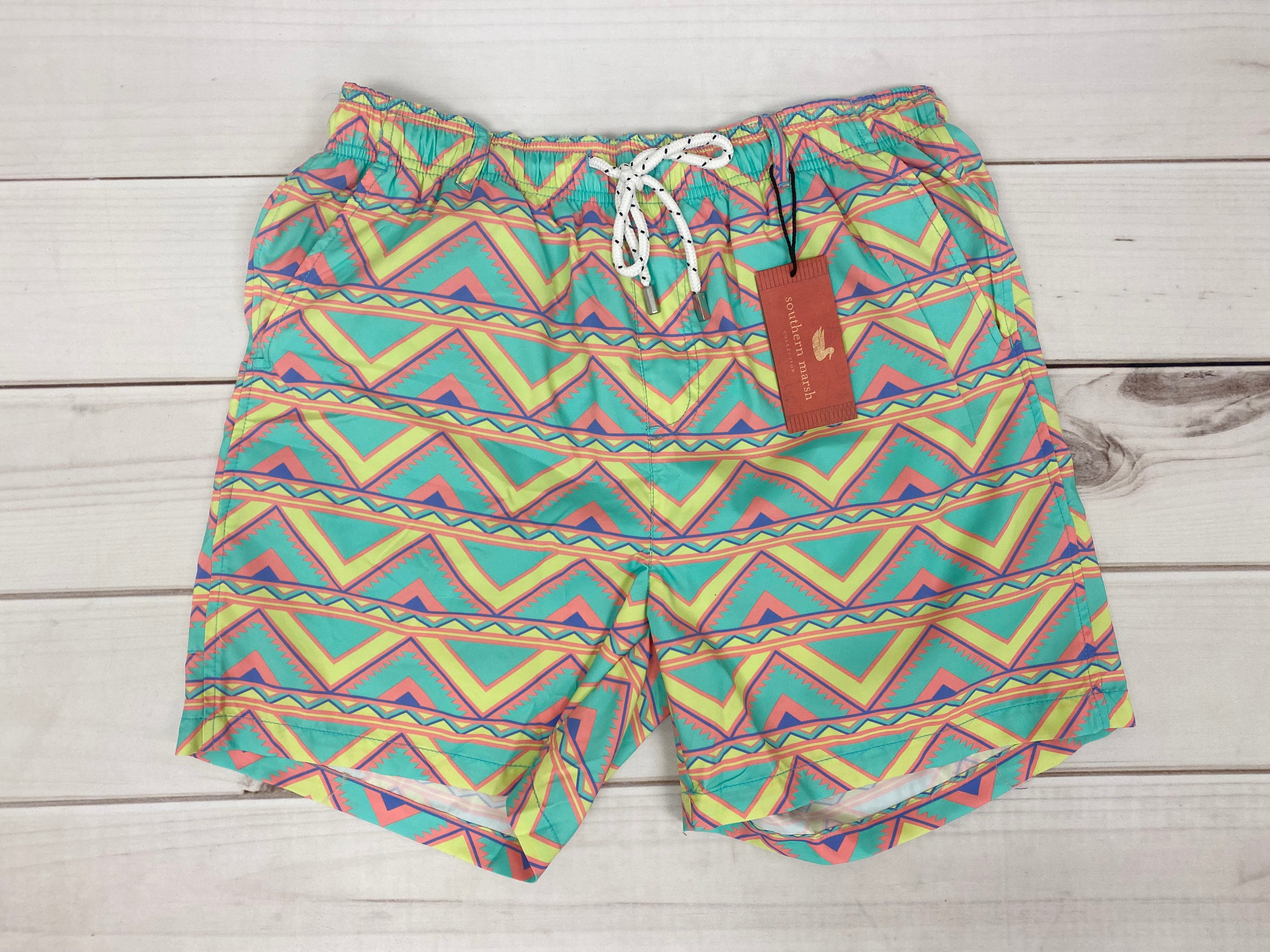 Dockside Swim Trunk- Santiago