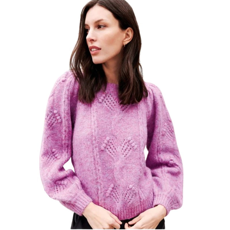 Blooming Cable Sweater