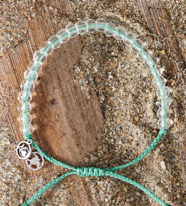 Loggerhead Sea Turtle Beaded Bracelet - Green