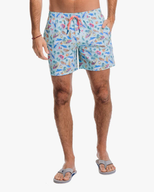 Poolside View Swim Trunk