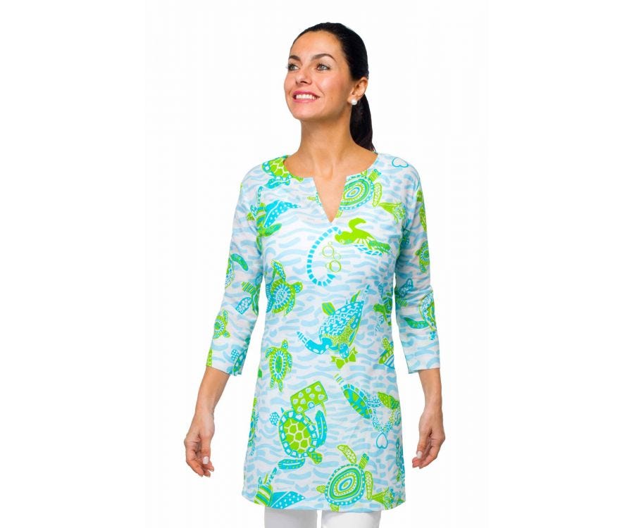 Mommy Cotton Tunic - Turtle Time