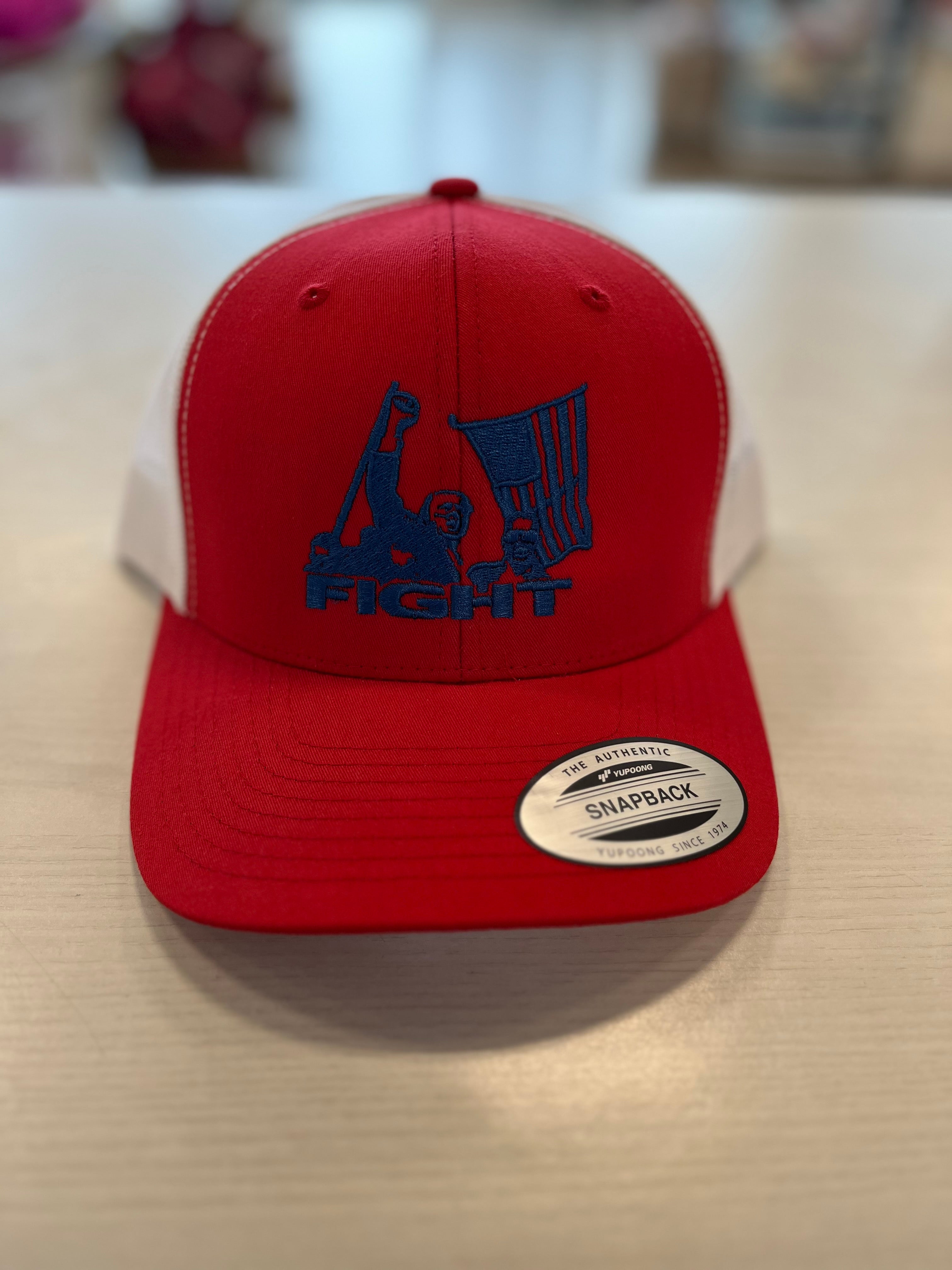 Trump Flag Fight Hat - Red