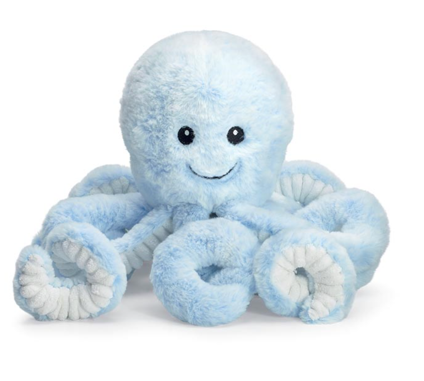Plush Small Blue Octopus